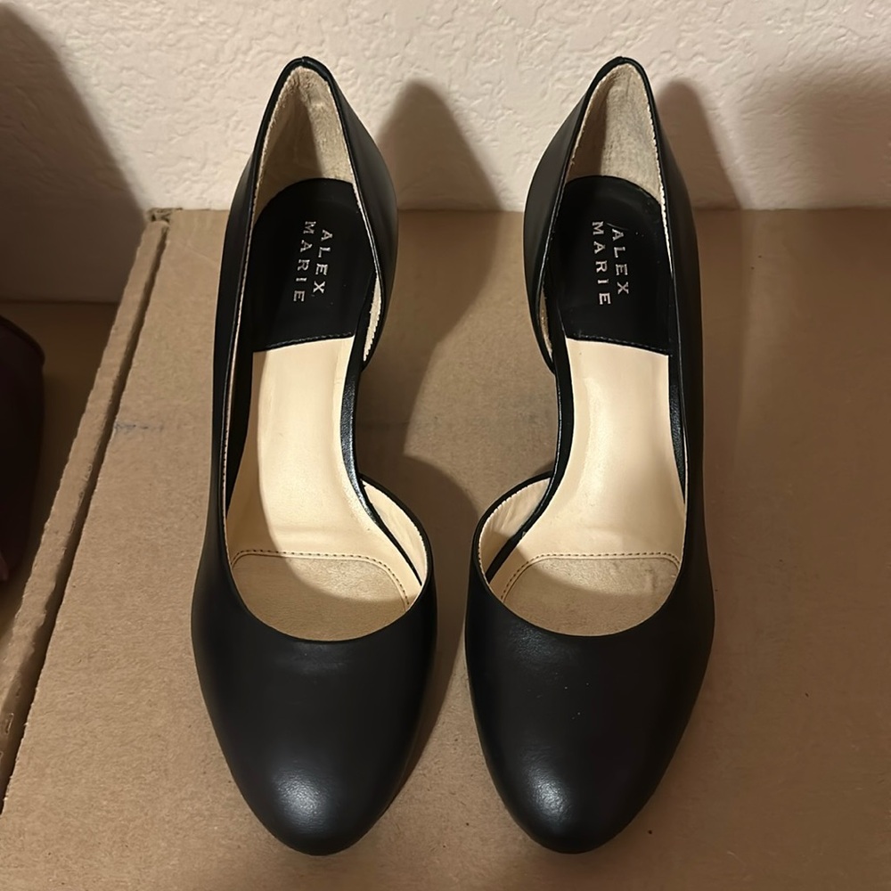 Black dressy wedge by Alex Marie.  New without box.